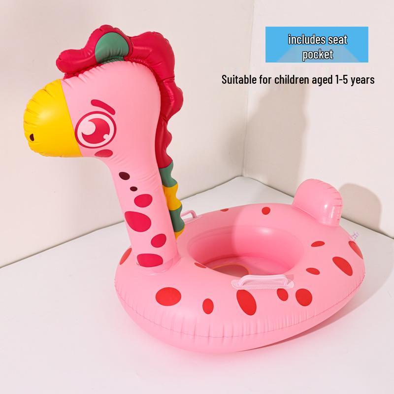 Cartoon Steering Wheel Baby Swimming Seat Ring: Anti-Rollover Underarm Float for Infants and Toddlers