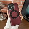 For Magsafe Magnetic  Leather Phone Case For iPhone 17 16 15 14 Pro Max 11 12 13 17Air Plus Matte Stand Holder Back Cover