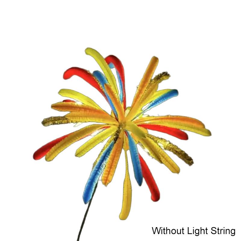 1Bouquet Gift Unfinish Artificial Flower Bouquet DIY Ornament Home Decoration Twizzle Stick Fireworks Handmade Colorful Carfts