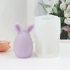 Easter Bunny Egg Silicone Candle Mold DIY Cute Spring Easter Egg With Bowknot Rabbit Ear Sculpture Candle Soap Decoration Party