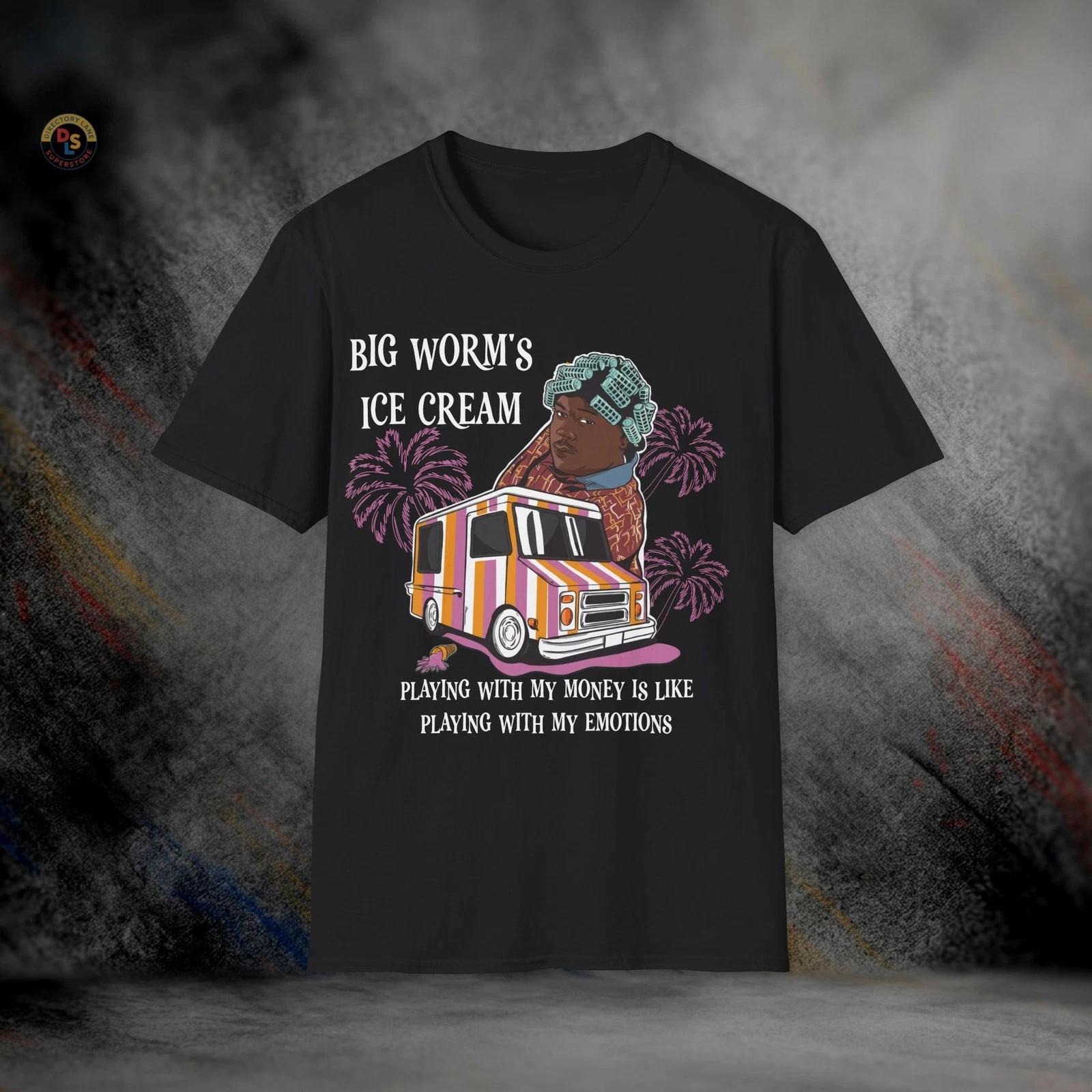 Big Worm s Ice Cream T-Shirt | Softstyle Tee M