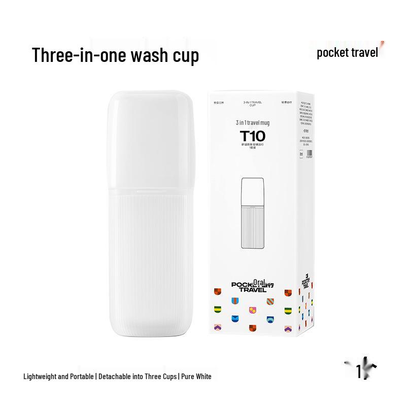 3-in-1 Portable Travel Mouthwash & Toothbrush Holder Set for Kids