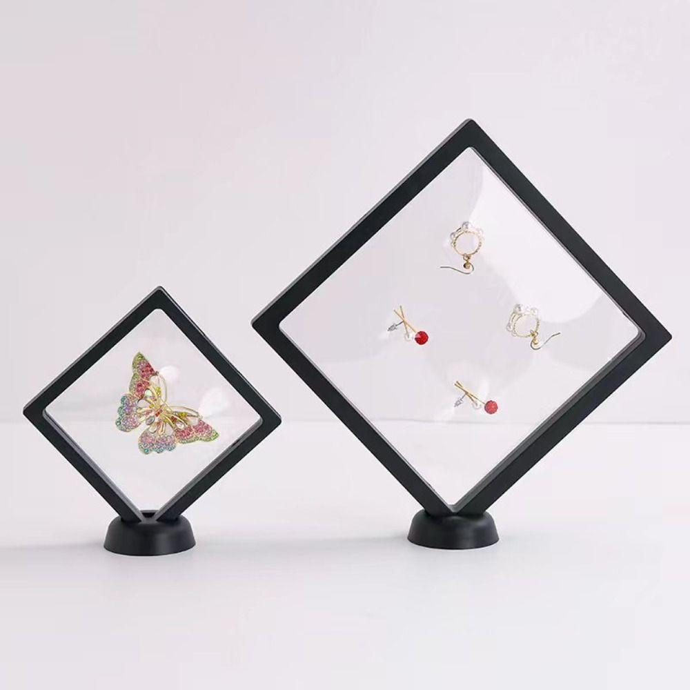 Reusable Flower Plant Display Frame 3D Transparent Jewelry Storage Case  Sample Exhibition Stand