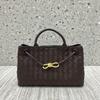 Bag Women's New Leather Handwoven Bag Niche Fashion Handbag Shoulder Messenger Bag