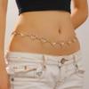 1 Stück Stilvolle Vielseitiger Stil Damen Metall Taillenkette Accessoires Dekorative Bikini Bauchgürtelkette Gürtel Körperschmuck