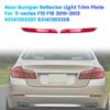 1 par Bakre Bumper Reflektor Trimplatta För BMW 5-serie F10 F18 2010-2013 63147203237 63147203238 Reflektor Ljuslist
