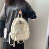 Retro Schoolbag Simple Shoulder Bag Leisure Fashion Canvas Leisure Backpack  Student