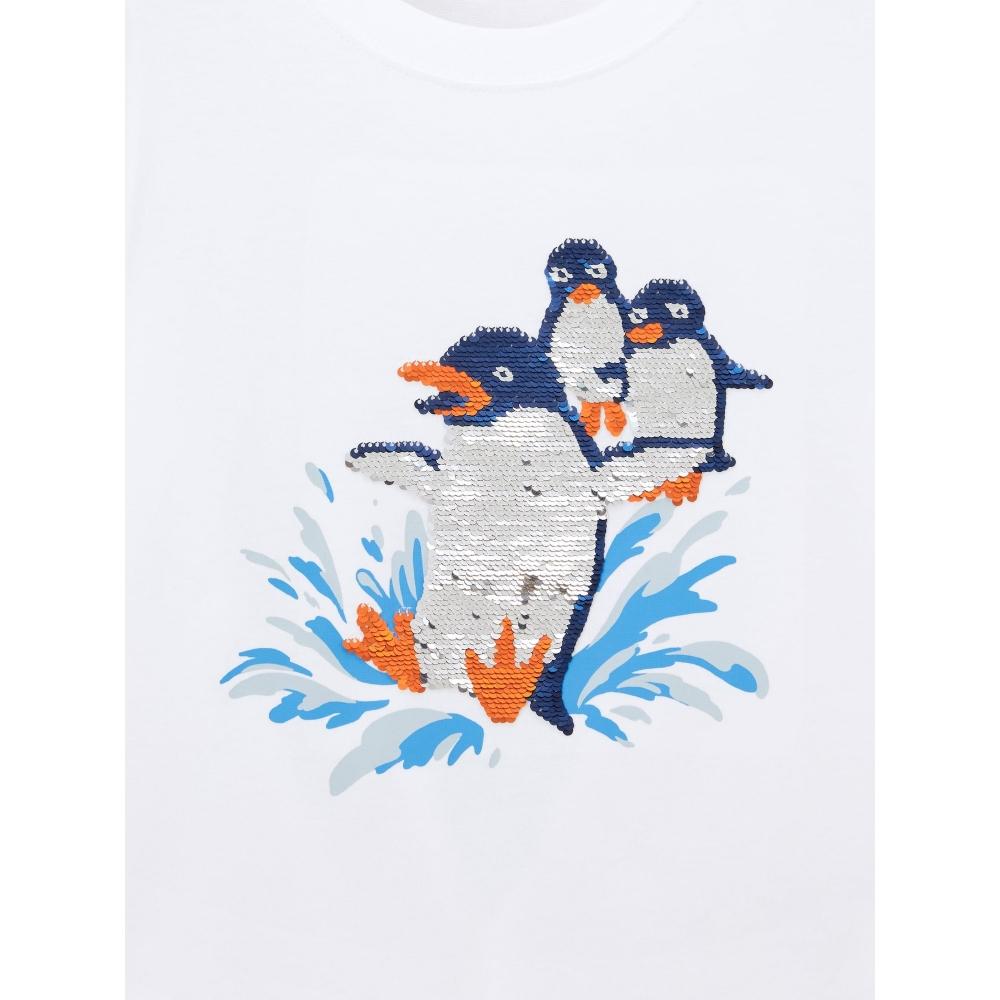 Gu By Uniqlo Kids  Unisex  Sequin T  penGuin  +e