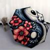 1pc YinYang Wolf Automatic Folding Umbrella, 8-Rib Sturdy Canopy, Portable Travel Umbrella for Outdoor Use,097