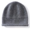 Cashmere men's and women's curling edge thickened lazy style retro fashion versatile autumn and winter new casual knitted hat