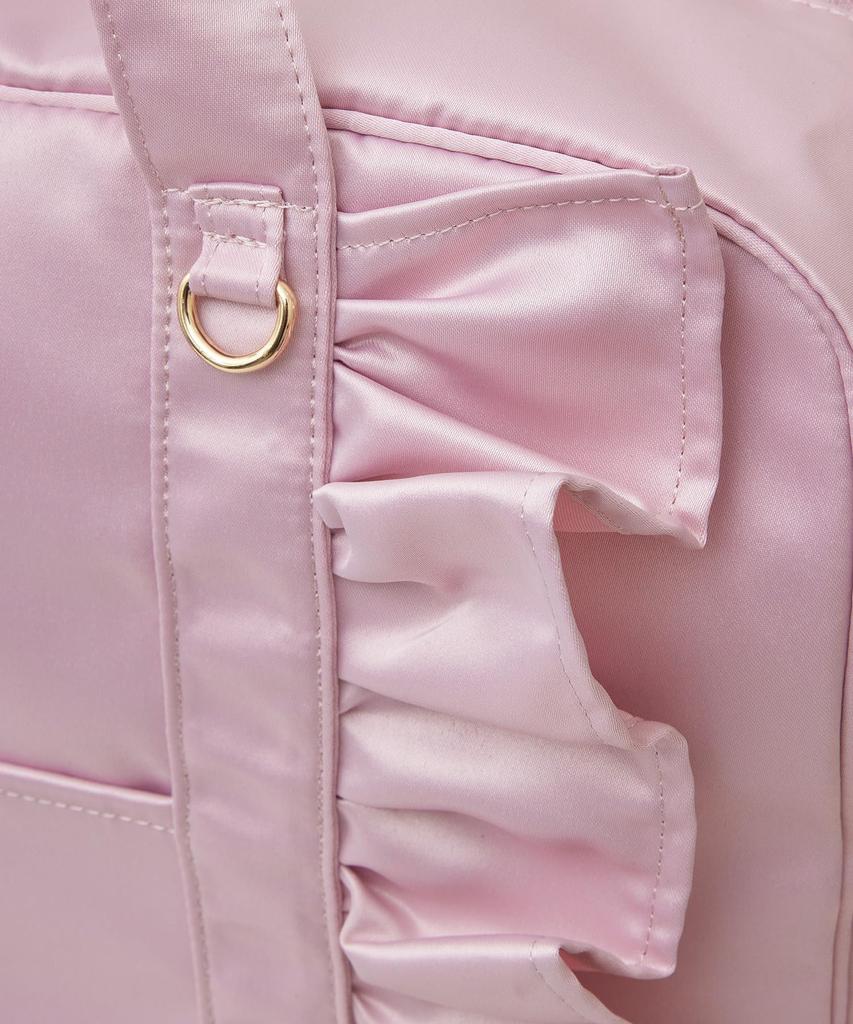 Maison de FLEUR (EC Exclusive) Satin Frill Carry-on Bag, Lavender, Oshikatsu (8S43F0J1600)