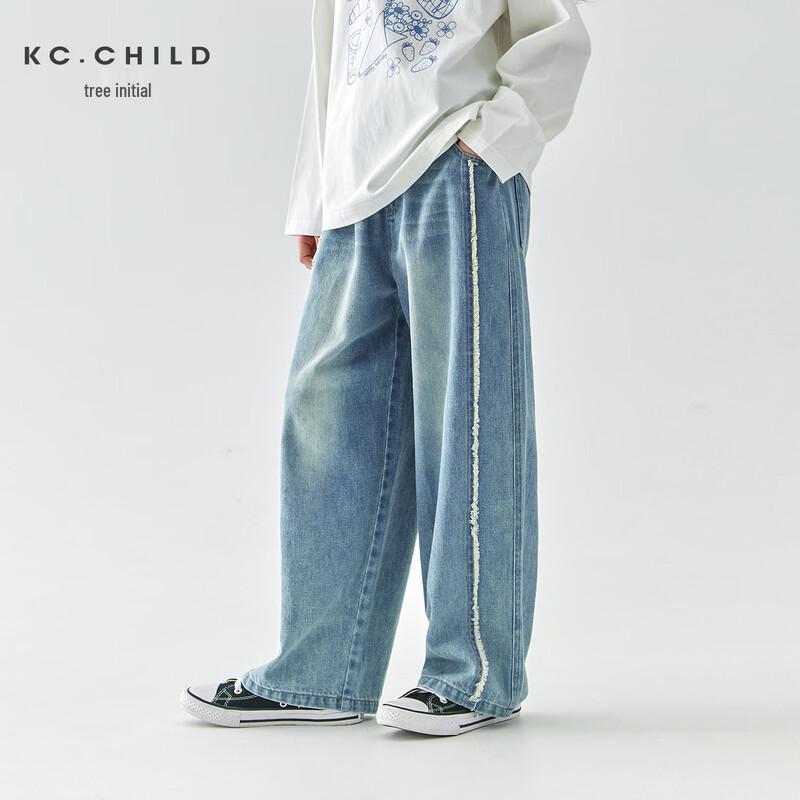 Джинсы Kechu Girls 2025 Новые Раздельные Джинсы с Рваным Низом 130 cm