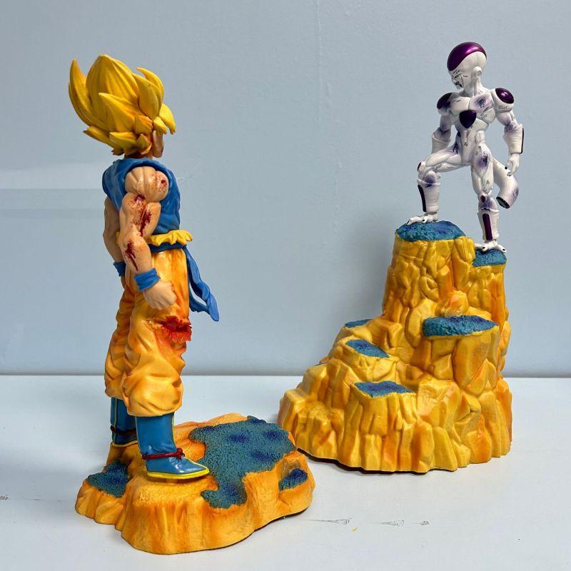 Anime Figur Son Goku VS Frieza Actionfigur PVC Statue Modell Puppe Sammlerstück Schreibtisch Dekoration Kinderspielzeug Geschenke