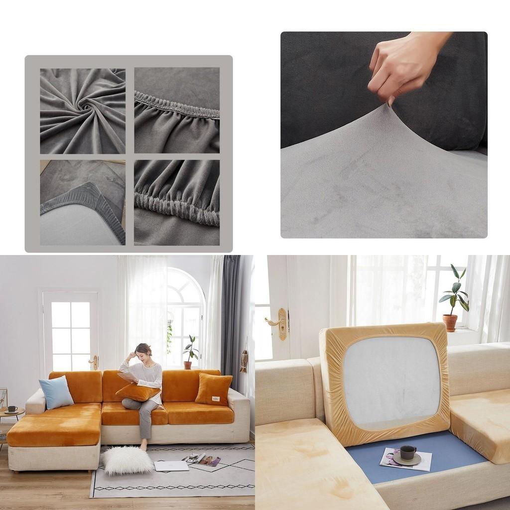 Chic Velvet Seat Cushion Cover For Stylish Protection Of Your Living Room Sofa