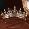 Luxurious Metal Crowns Banquet Hairhoop Crownpiece Baroque Tiaras for Women Design for Weddings and Banquets Photography