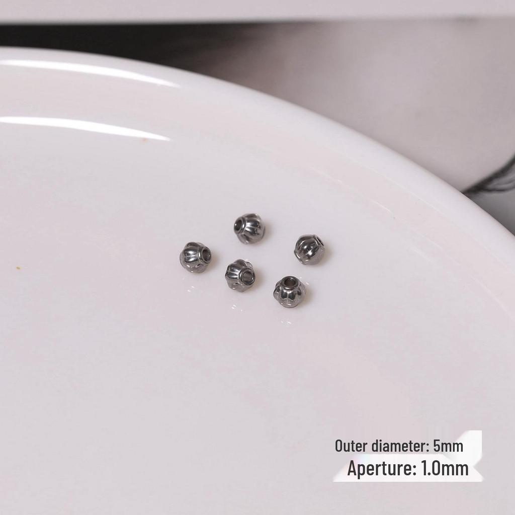 Stainless Steel Pumpkin Spacer Beads for DIY Bracelets and Jewelry Making