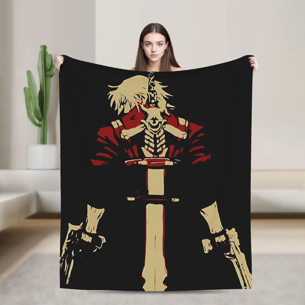 Devil May Cry 5 Dante Blanket  Airplane Travel Flannel Bedding Throws For Living Room Super Soft Design Quality Bedspread