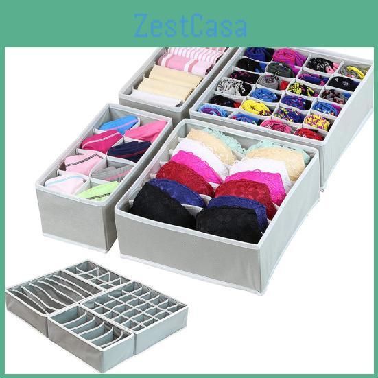 Houseware 4pcsset Underwear Socks Bra Organizer Drawer Divider Storage Box Case