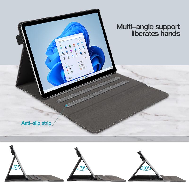 For Microsoft Surface Pro 10/9/8 Case Stand Wallet Function Laptop Leather Cover