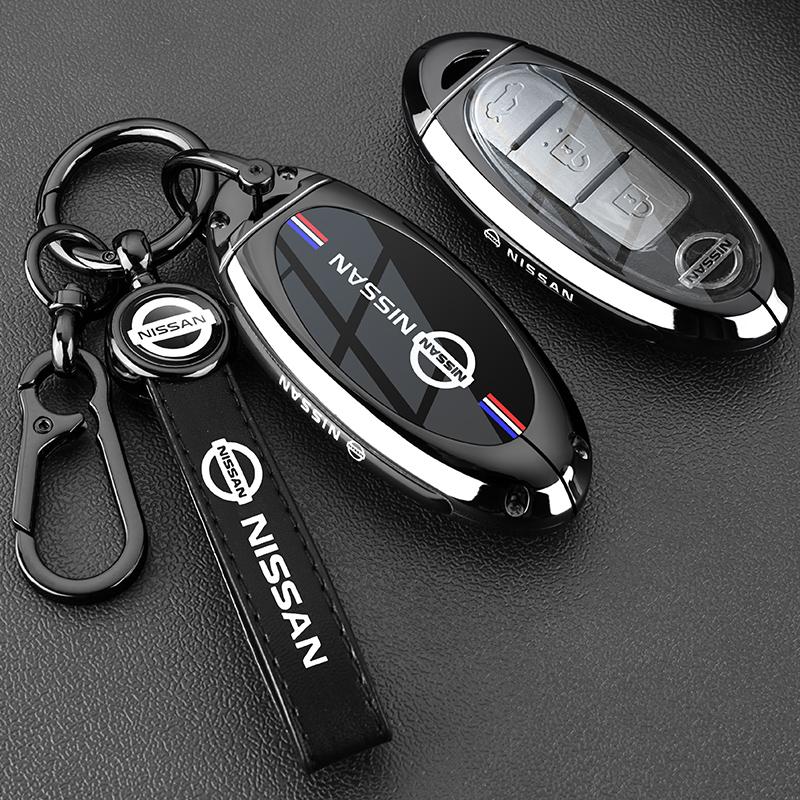 3 4 Buttons Remote Key Case Cover Shell Fob Holder Keychain For Nissan X-trail T33 Qashqai J12 Teana Altima Ariya 2022 2023