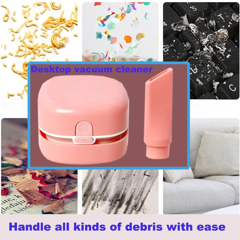 A Mini Desktop Tools Charging Wireless Handheld Keyboard Cleaning Vacuum Cleaner Student Eraser Pencil Shavings Cleaning