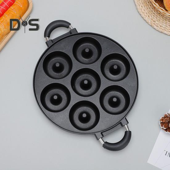 Kuchenform mit 7 Löchern, glatte Omelettpfanne, antihaftbeschichtete Bratpfanne für Oktopusbällchen, Frühstücks-Omelett-Maker