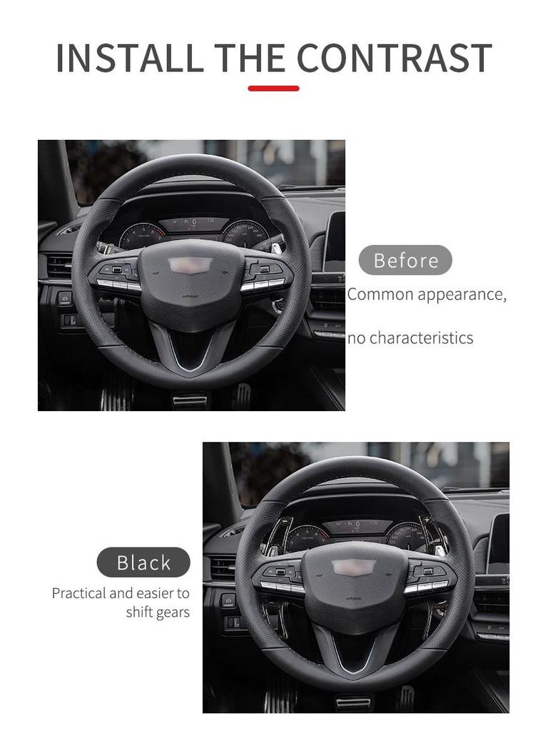 High-Spec True Carbon Fiber Paddles for Cadillac CT5 Platinum & CT4 Premium Editions