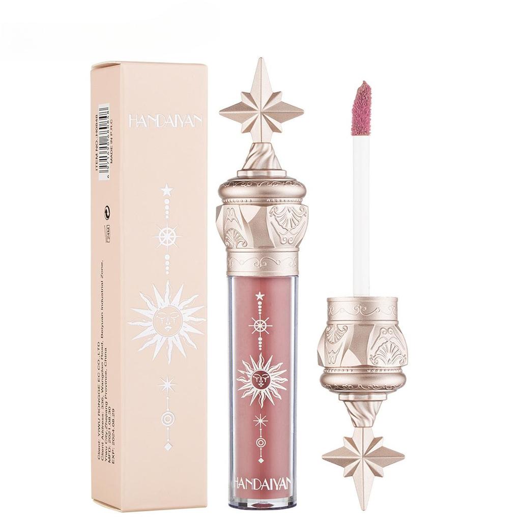 Little Star Stick Lipgloss, Lippenstift, wasserglänzender Film, Spiegel, Lippenglasur, Glas-Lipgloss, feuchtigkeitsspendend, langlebig und verblasst nicht leicht