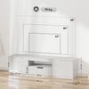 TV stand 160 cm, TV cabinet for televisions up to 65 inches with 2 doors and drawer, white