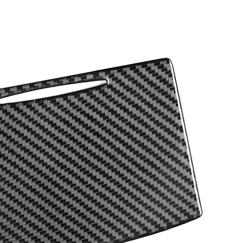For Infiniti G35 G37 2007-2013 Real Carbon Fiber Sticker Central Control Storage Box Water Cup Holder Car Accessories decorative