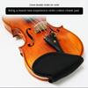 Ochraniacz Podkładka na Podpórkę na Ramię Skrzypiec Bawełniana Miękka Bawełniana Nakładka na Skrzypce Podkładka na Podbródek Skrzypiec 4/4 Skrzypce