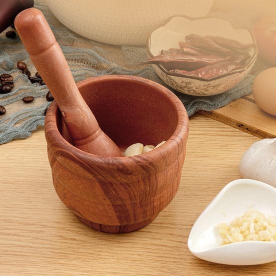 Manual Plastic Mortar And Pestle Set Garlic Herb Spice Grinder Crusher Bowl Kitchen Smashing Tool for Guacamole Seasonings Paste Ginger