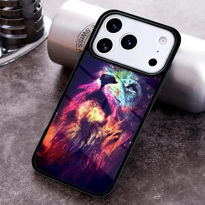 King Lion Roaring Phone Case for iPhone 17 16 15 Pro Max Air 14 13 12 11 Plus Shockproof Cover