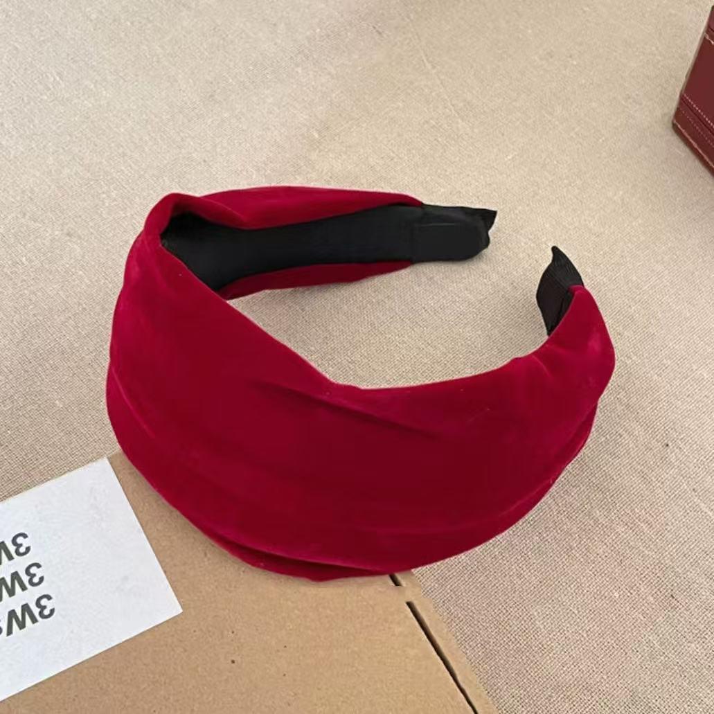 Korean Retro High Crown Knitted Headband for Women - Stylish Daily Fashion Hair Accessory