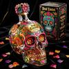 Dispositivo de Despertar Calavera Botella de Tequila Vidrio de Arte Popular Dispositivo de Despertar Whiskey Usado para Barra y Decoración del Hogar