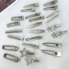 8Pcs Girl Hair Pins Silver Metal Duckbill Clip Women Hair Clips Side Bangs Female Ladies Barrettes Hair Accessories
