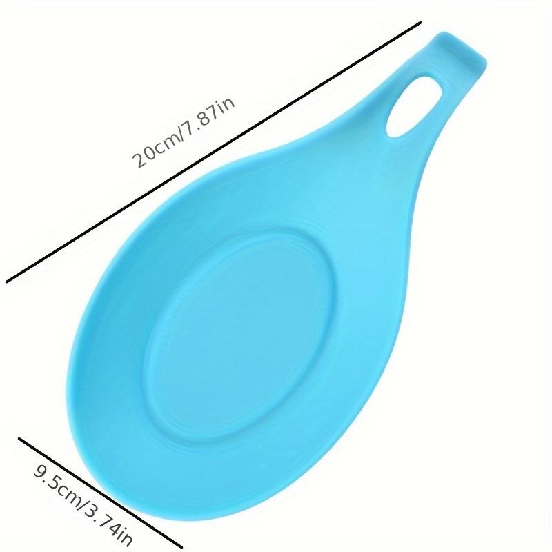 1pc Colorful Silicone Spoon Rest - Heat-Resistant, Durable Kitchen Mat for Spoons & Forks, Easy to Clean, Random Color Selection