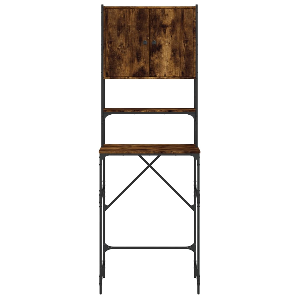 Vidaxl Washing Machine Cabinet, Smoked Oak, 68X48.5X194 Cm