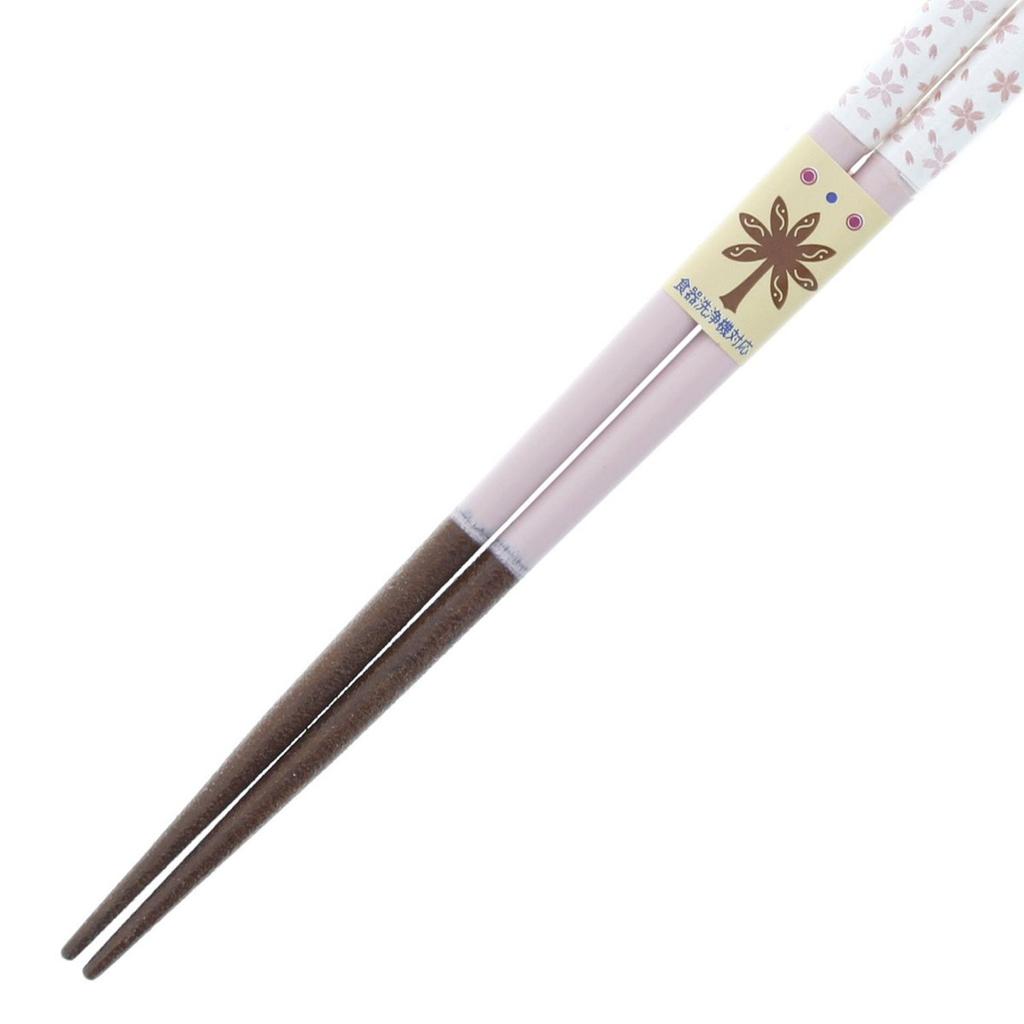 Ishida Japanese Chopsticks Dishwasher Safe Pastel Flower Floral Pattern Natural Wood Pink 18cm Made in Japan