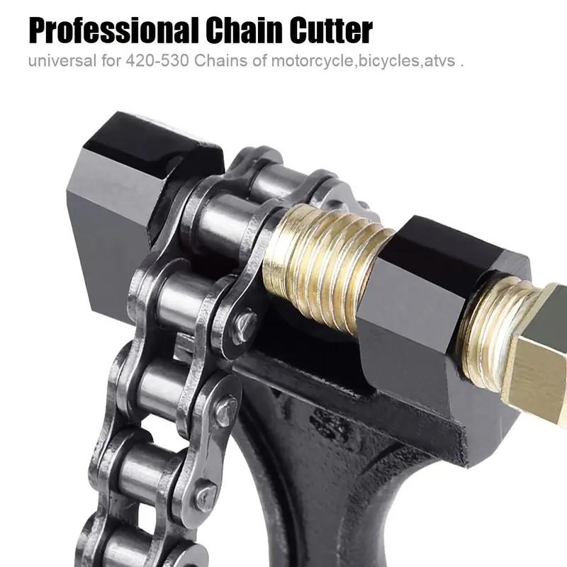 Universal Chain Breaker and Cutter for Motorcycles, Bicycles and ATVs, Carbon Steel Wrench, Chain Link Separator
