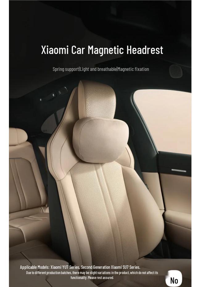 26 Styles New Gen Xiaomi SU7 Magnetic Headrest & Lumbar Pillow: Soft, Comfortable, Second Gen Design