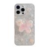 Suitable for Spring and Summer Apple 17pro Max Mobile Phone Case 16 Glitter Powder Iphone14 Butterfly Rotating Bracket 13 Hard