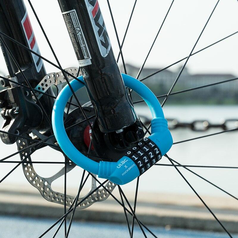 Bike Bicycle Lock PVC Soft Steel Cable 
