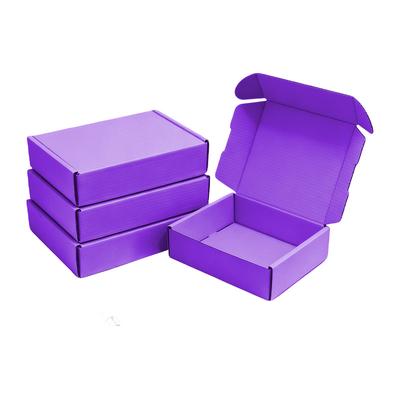 Paarse Dikke Multifunctionele Vouwdoos Handwerk Make-up en Huidverzorging Kwetsbare Verpakkingdozen Anti-Val Wikkelhoes voor Express Vervoer