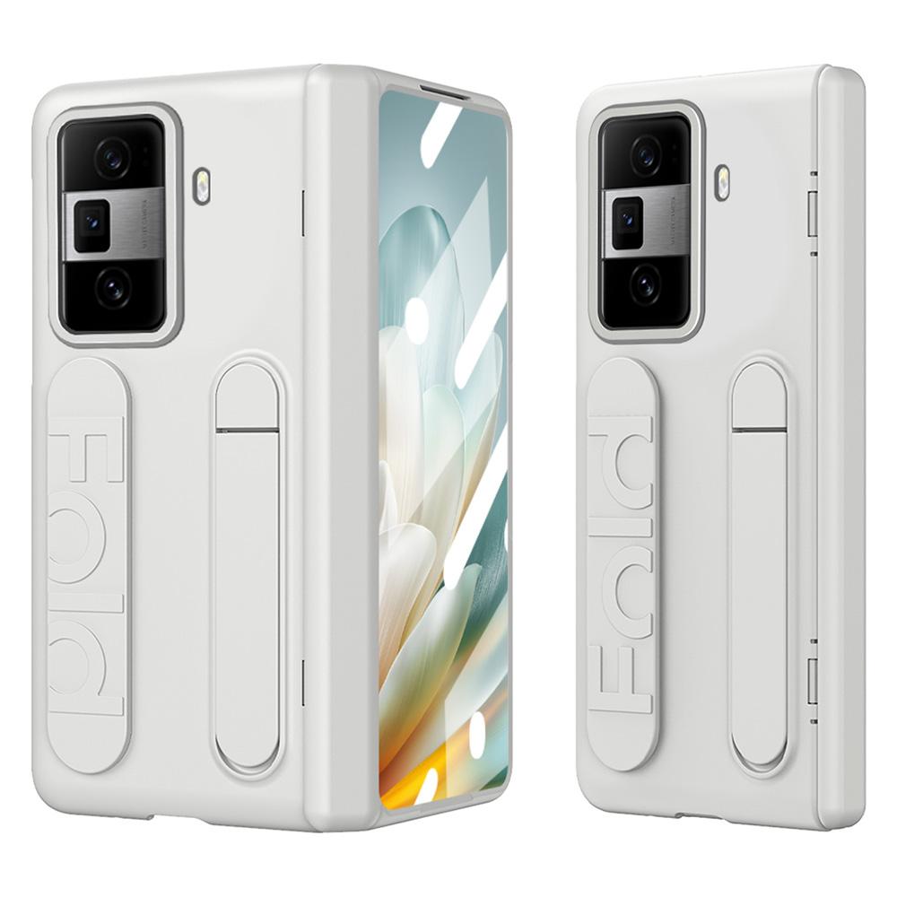 For Honor Magic Vs3 5G Case Kickstand Wristband PC Phone Cover with Tempered Glass Film