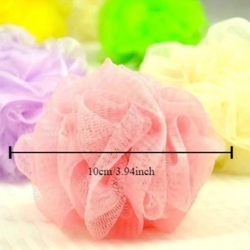 10 color random bubble shower gel exfoliating foam sponge mesh eyeball random color