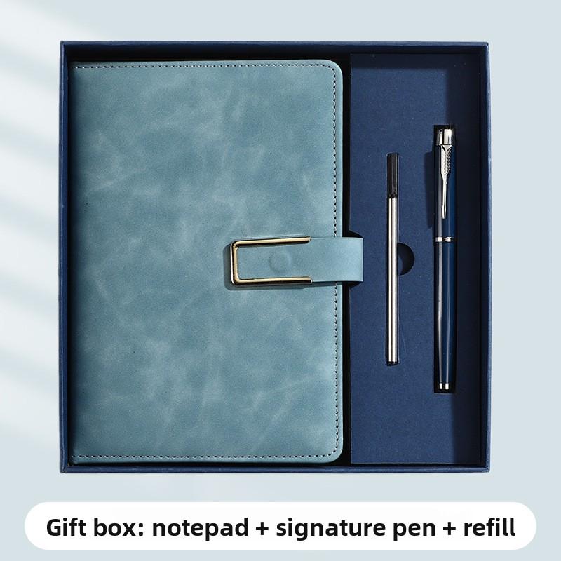 A5 Notatbok Spenne Business Kontor Notisblokk Gaveeske Sett