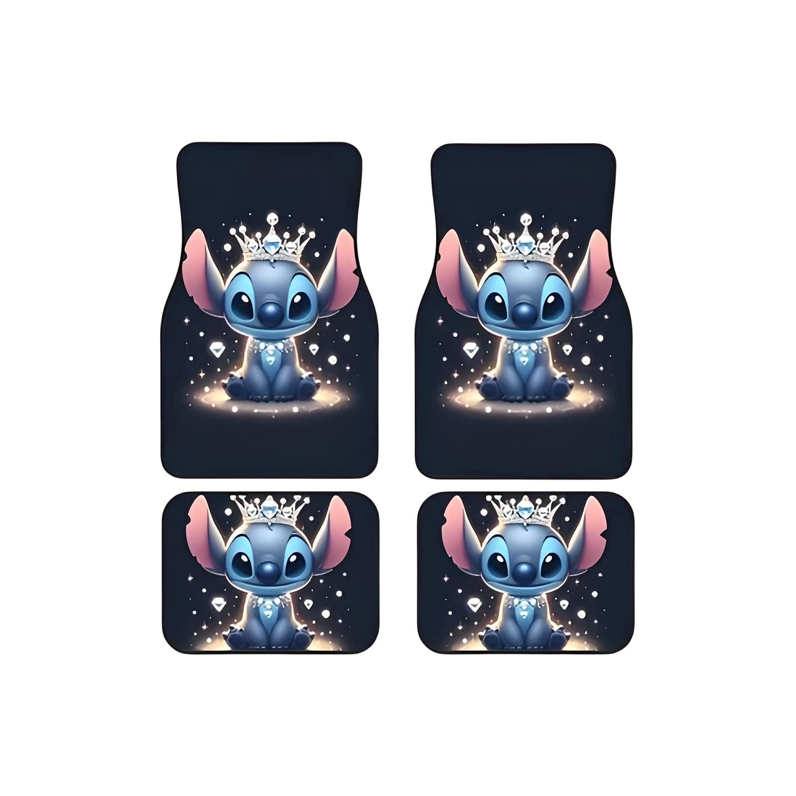 

Комплект автомобильных ковриков из 4 штук, Аниме Автомобильные аксессуары Интерьер Всепогодные напольные коврики Декор с Нескользящей Черной Подложкой One Size