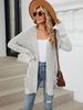 Autumn and Winter New Ladies Knitted Pockets Long-sleeved Casual Cardigan Jacket Long Cardigan Women Tops Kawaii Sweater
