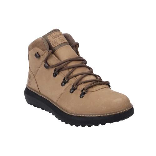 Timberland Mens Hudson Road Full Grain Leather Mid Cut Waterproof Boots